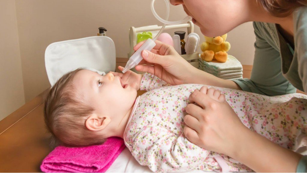 علاج الخنفرة والرشح عند الرضع
